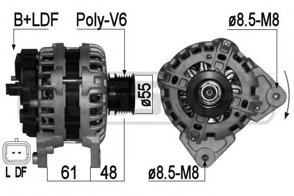 trackenergy.ru Генератор 12v 90amp RENAULT
